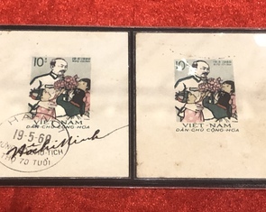 Lần đầu công bố nhiều hình ảnh quý về Chủ tịch Hồ Chí Minh trên tem và bưu ảnh