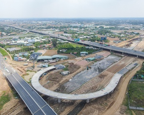 Vành đai 3 TP.HCM tăng tốc qua Long An, 'siêu' nút giao Mỹ Yên lộ diện