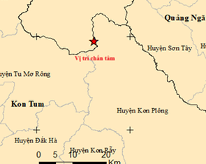 Động đất 4,2 độ ở Kon Tum