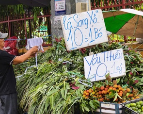 Tết Đoan ngọ: Lá thơm, bánh ú mua bán rộn ràng