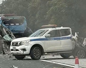 Tông liên hoàn trên cao tốc Hà Nội - Hải Phòng, 2 người thiệt mạng