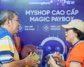 Loa 'ting ting' Paybox của KienlongBank hút khách
