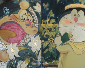 Ngắm tranh Doraemon bên hoa huệ, bên giàn trầu và vào cả Tiếng thét của Edvard Munch