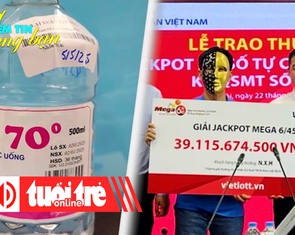Điểm tin 18h: Phát hiện cồn sát trùng giả; Cụ ông về hưu trúng số 39 tỉ đồng