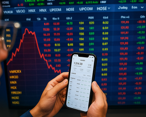 VN-Index vừa tăng mạnh đã quay đầu giảm do áp lực chốt lời