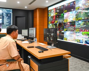 Cận cảnh camera AI tự động phát hiện vi phạm tại Trung tâm chỉ huy của Cục Cảnh sát giao thông