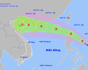 Áp thấp nhiệt đới mạnh lên thành bão Wipha, khả năng vào Biển Đông