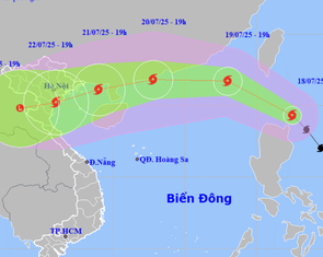 Sáng nay, bão Wipha sẽ vào Biển Đông và trở thành bão số 3, các tỉnh thành Bắc Bộ chịu ảnh hưởng