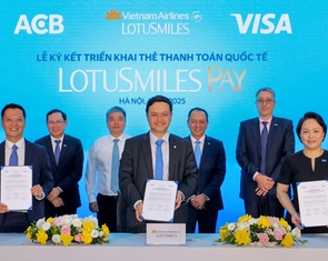 Vietnam Airlines hợp tác ACB và Visa ra mắt  thẻ hội viên tích hợp thanh toán Lotusmiles Pay