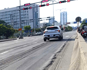 Đường huyết mạch ở Đà Nẵng lồi lõm ‘sống trâu’: Do thời tiết nắng nóng kéo dài