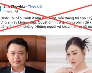 Vừa trở lại đóng phim Phương Oanh đã phải ‘cảnh báo tin giả, tin bẩn’