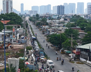 Khu đất 'ngáng chân' khiến gói thầu nút giao An Phú cả tháng chỉ làm tương đương một cọc khoan nhồi