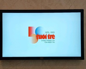 Logo 50 năm thành lập Tuổi Trẻ có mặt ở các tòa nhà tại Hà Nội, TP.HCM, Đà Nẵng