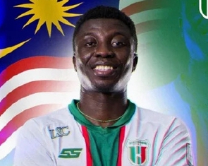 Malaysia nhập tịch tiền đạo 'khủng' gốc Ghana