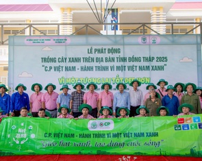 C.P. Việt Nam hoàn thành trồng 1 triệu cây xanh