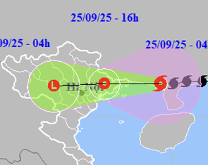 Bão Ragasa cách Quảng Ninh 100km, miền Bắc mưa lớn hôm nay