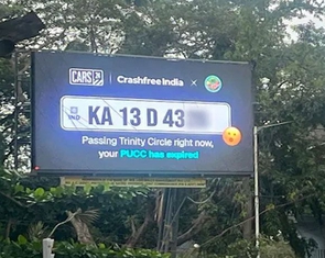 Bảng quảng cáo kết hợp camera AI 'bêu tên' xe chưa nộp phạt nguội