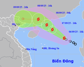 Bão số 7 vừa hình thành trên Biển Đông, dự báo cường độ còn mạnh thêm