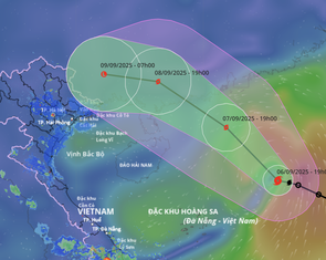 Bão Tapah 'khác lạ', miền Bắc khả năng mưa lớn 3 ngày