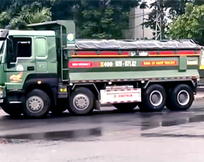 Lái xe ben hàng chục tấn đi ngược chiều, tài xế bị phạt 19 triệu, trừ 4 điểm bằng lái