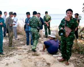 Phát hiện hai người dân bơm hút cát trái phép ở Phú Quốc