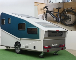 Nhà di động 'gấp gọn': Ghế, nhà tắm có thể 'thu nhỏ', xe điện kéo cũng không giảm nhiều tầm chạy