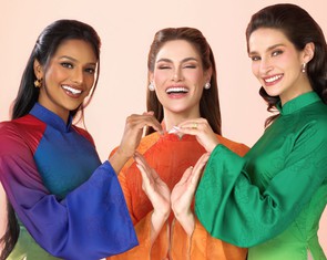 Áo dài Việt Nam theo chân hoa hậu Miss Charm ra thế giới