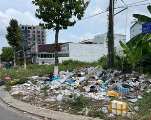 Đổ trộm rác thải ở khu lấn biển Rạch Giá