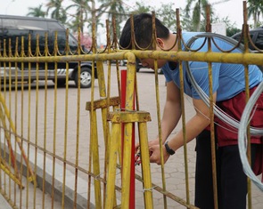 Công tác an ninh thắt chặt trước giờ khai ấn đền Trần