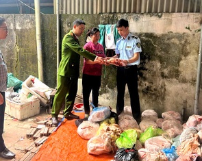 Thu giữ 4 tấn thực phẩm không rõ nguồn gốc ở Thanh Hóa