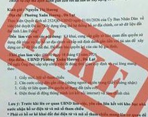 Chiêu lừa mới: Phát 'giấy mời' giả mạo yêu cầu nộp hồ sơ đất đai