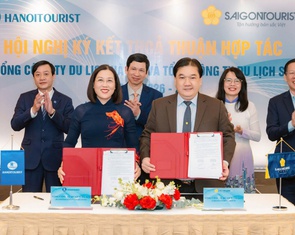 Hanoitourist và Saigontourist ký kết hợp tác, thúc đẩy liên kết du lịch