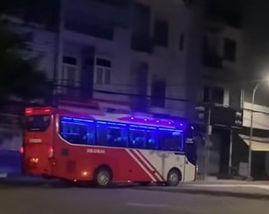 Tài xế xe khách chạy ngược chiều trên đường Tân Sơn bị phạt 19 triệu đồng