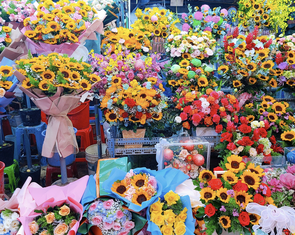 'Vùng xám' phía sau những bó hoa rực rỡ