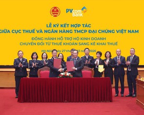 PVcomBank hợp tác với Cục Thuế hỗ trợ hộ kinh doanh kê khai thuế
