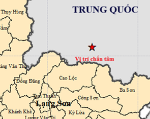 Động đất gần biên giới Việt Trung, Lạng Sơn rung lắc
