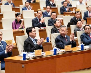 Tổng Bí thư Tô Lâm và các lãnh đạo dự tổng kết bầu cử đại biểu Quốc hội, HĐND khóa mới