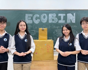 Từ rác thải trong bếp, đến thùng rác AI của học sinh lớp 11