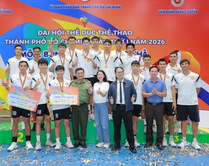 Công An TP.HCM vô địch bóng chuyền nam Đại hội TDTT thành phố