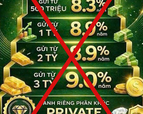 Xuất hiện chiêu lừa lãi suất cao mạo danh Vietcombank