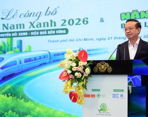 Khởi động 'Việt Nam Xanh 2026', cùng đưa TP.HCM thành trung tâm chuyển đổi xanh của Đông Nam Á