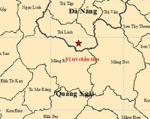 5 trận động đất liên tiếp ở Đà Nẵng và Quảng Ngãi sáng 22-4