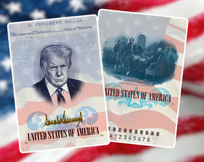 Mỹ sắp cấp hộ chiếu in hình Tổng thống Trump