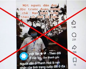 Thông tin ‘người dân Thanh Hóa bị cướp đất' là sai sự thật