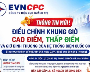 Điện lực Quảng Trị chủ động chuẩn bị triển khai khung giờ điện mới
