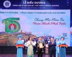 PVCFC được vinh danh ở Vietnam I4 Impact Awards 2026