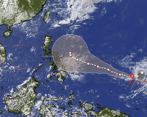 Bão Hagupit vừa hình thành ở tây bắc Thái Bình Dương, có vào Biển Đông?