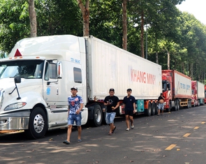 Chủ tịch TP Đồng Nai yêu cầu khắc phục ùn tắc do container sầu riêng ở Dầu Giây
