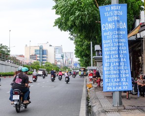 Từ 15-5, xe cộ đi lại trên đường Cộng Hòa ra sao?