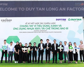 Cocoon hợp tác Duy Tân Recycling dùng nhựa tái chế 100% trong bao bì
